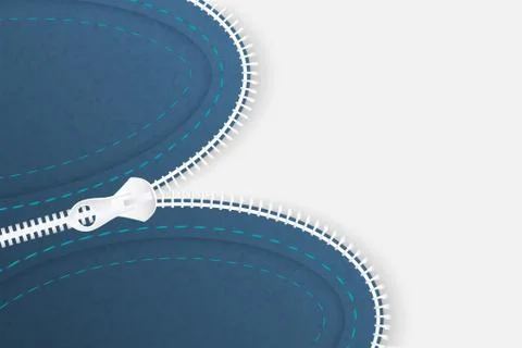 Vector background with zipper for your creative design Stock Illustration