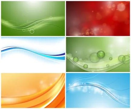 Vector backgrounds set Stock Illustration