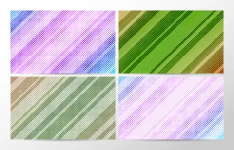 Vector backgrounds set Stock Illustration