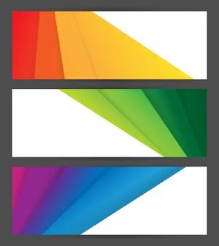 Vector backgrounds set Stock Illustration