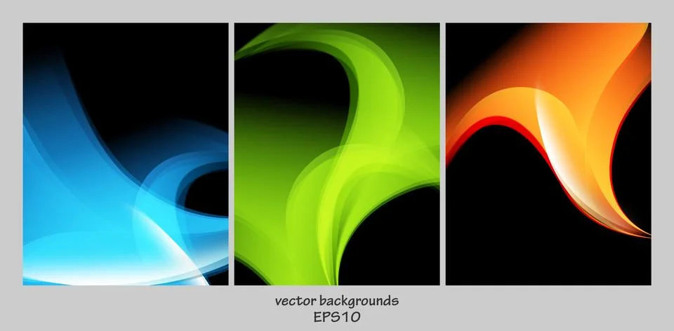 Vector backgrounds set Stock Illustration