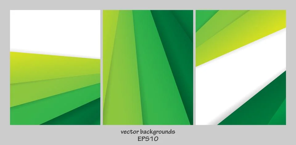 Vector backgrounds set Stock Illustration
