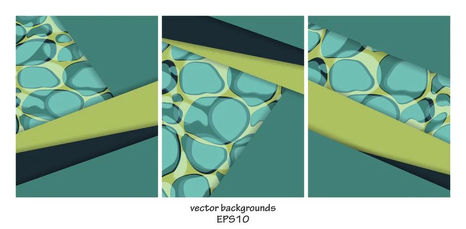 Vector backgrounds set Stock Illustration