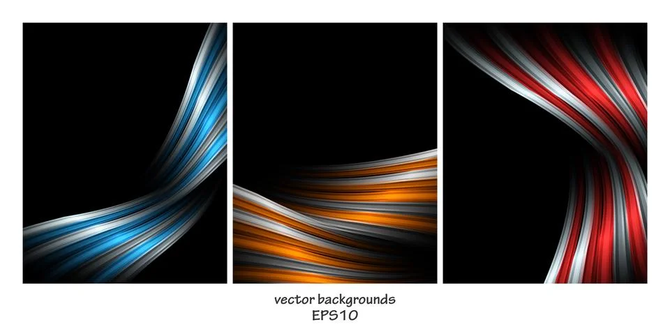Vector backgrounds set Stock Illustration