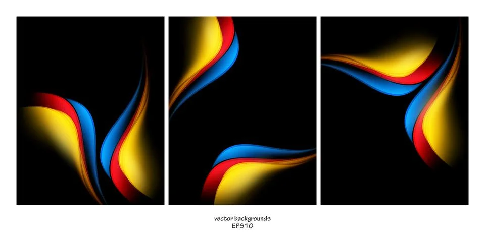 Vector backgrounds set Stock Illustration