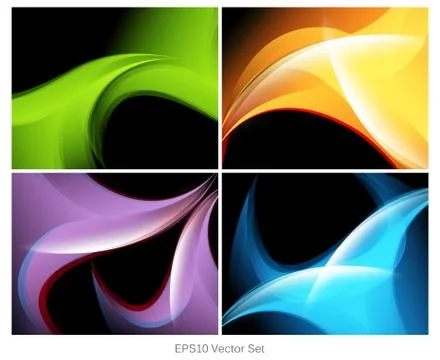 Vector backgrounds set Stock Illustration