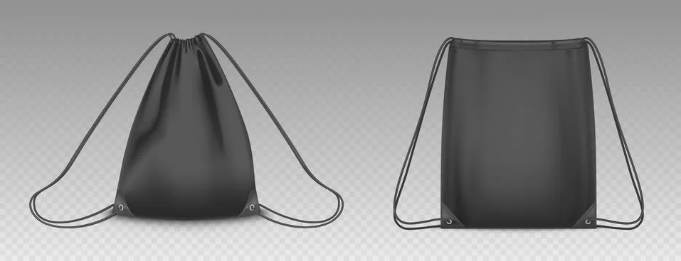 Vector backpack bag with drawstrings Stock Illustration