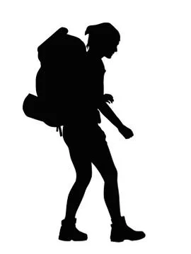 Vector Backpacker Stock Illustration