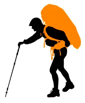 Vector Backpacker Stock Illustration