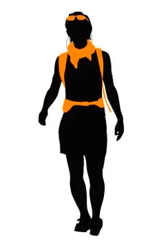 Vector Backpacker Stock Illustration