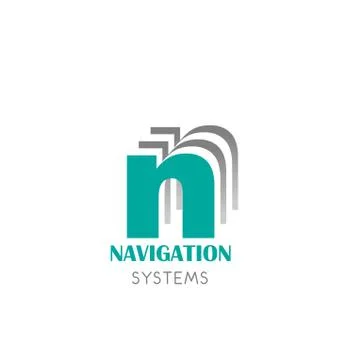 Vector badge for navigation systems Stock Illustration