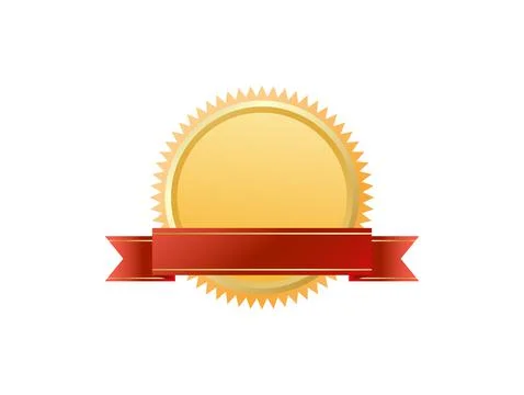 Vector Badge Ribbons and Labels Design elements Illustrazione stock