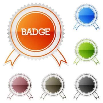 Vector badge set Stock Illustration