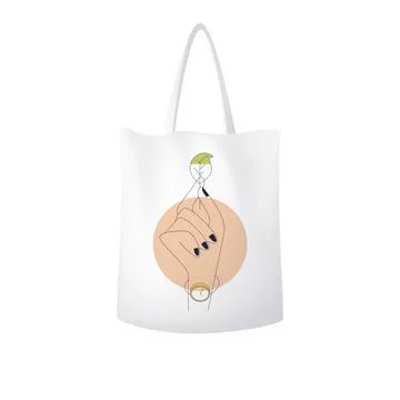 Vector bag in mesh gradient style. Editable color Stock Illustration