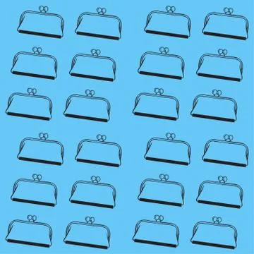 Vector bags seamless pattern. Modern texture. Repeating endless abstract hand イラスト素材