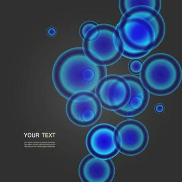 Vector ball blue background eps10 Stock Illustration