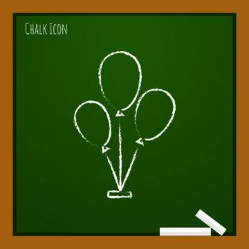 Vector balloons icon. Eps10 Stock Illustration