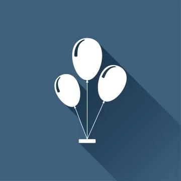Vector balloons icon Stock Illustration