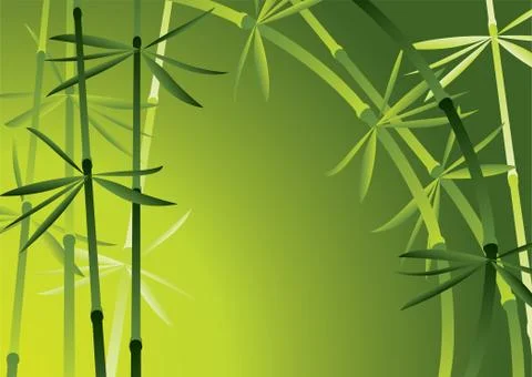 Vector bamboo forest Stock Illustration