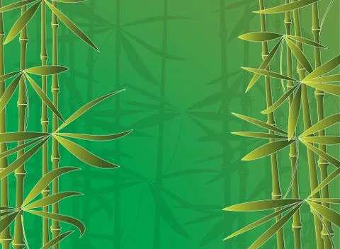 Vector  bamboo forest Stock Illustration