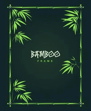 Vector Bamboo Frame With Copy Space Stock Illustration