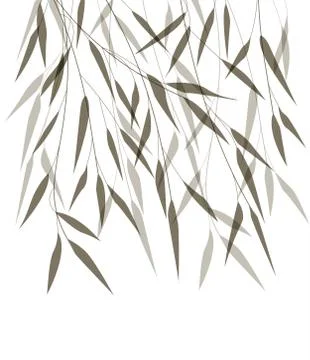 Vector bamboo leaves Stock Illustration