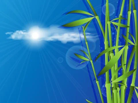 Vector bamboo template. eps10 Stock Illustration