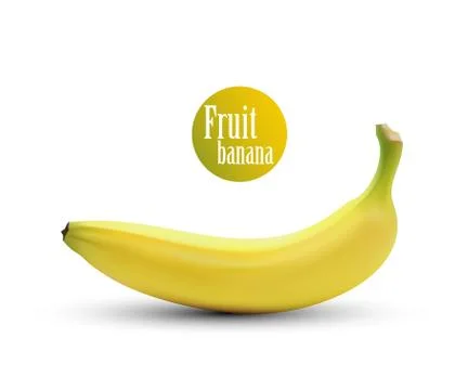 Vector banana isolated on white background Stock Illustration