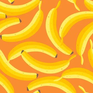 Vector banana pattern Stock Illustration