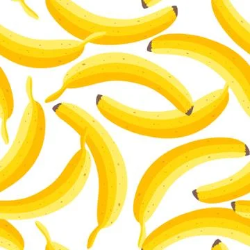Vector banana pattern Stock Illustration