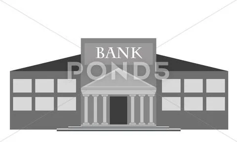 Vector bank building Stock Illustration