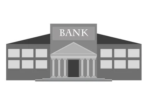 Vector bank building Stock Illustration