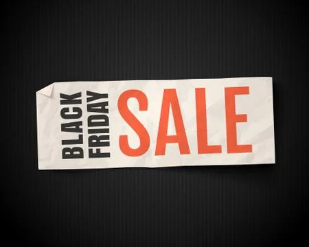 Vector banner for black friday. Stock Illustration