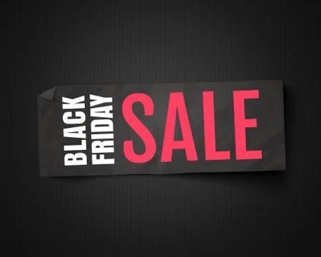 Vector banner for black friday. Stock Illustration