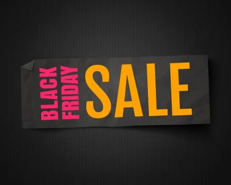 Vector banner for black friday. Stock Illustration