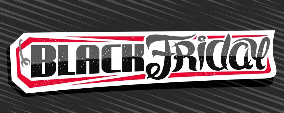 Vector banner for Black Friday Illustrazione stock