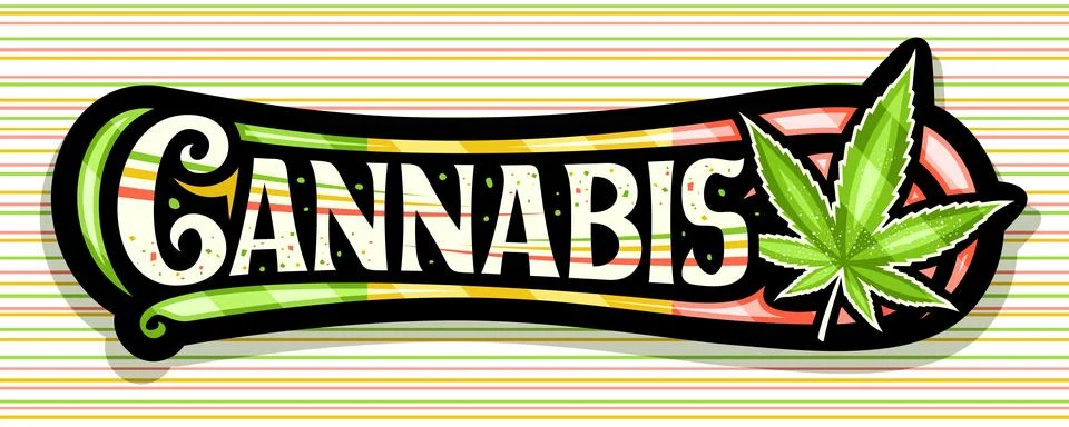 Vector banner for Cannabis Stock Illustration