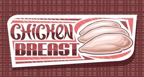 Vector banner for Chicken Breast Stock Illustration