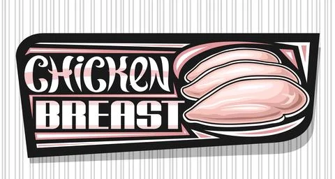 Vector banner for Chicken Breast Stock Illustration