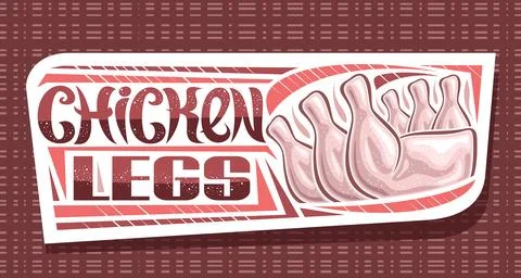 Vector banner for Chicken Legs Stock Illustration
