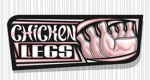 Vector banner for Chicken Legs Stock Illustration