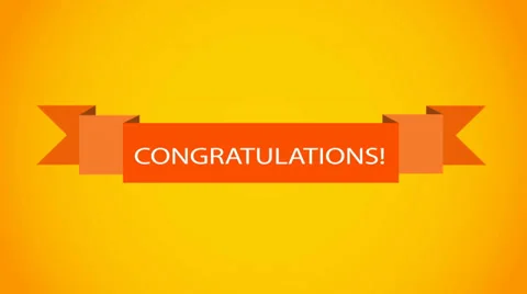 Vector banner Congratulations! Stock Footage 30582026