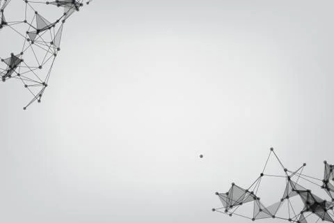 Vector banner design, Global network connection. Geometric connected. Backgro イラスト素材