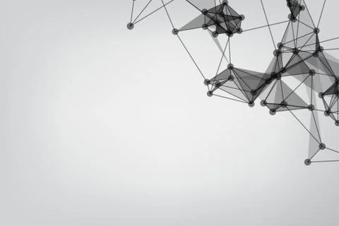 Vector banner design, Global network connection. Geometric connected. Backgro Stockillustratie