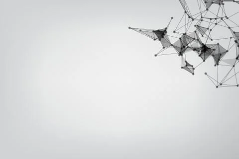 Vector banner design, Global network connection. Geometric connected. Backgro Stockillustratie