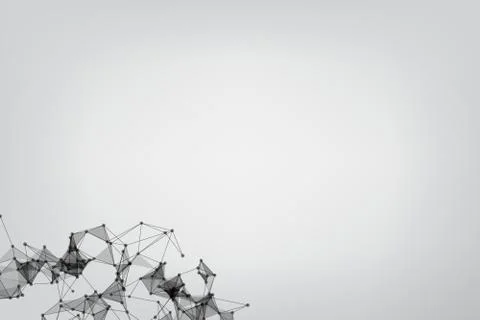 Vector banner design, Global network connection. Geometric connected. Backgro Stockillustratie