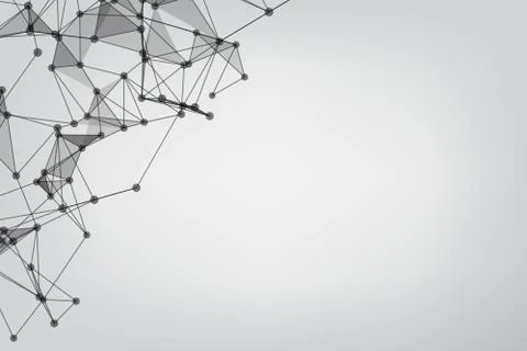 Vector banner design, Global network connection. Geometric connected. Backgro Stockillustratie
