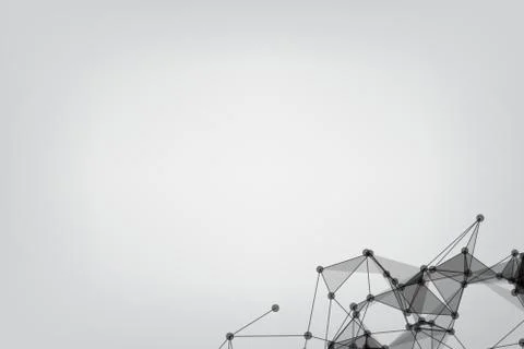 Vector banner design, Global network connection. Geometric connected. Backgro Stockillustratie