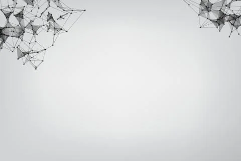 Vector banner design, Global network connection. Geometric connected. Backgro Stockillustratie