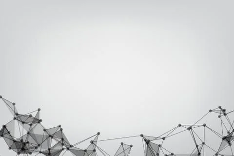 Vector banner design, Global network connection. Geometric connected. Backgro Stock Illustration